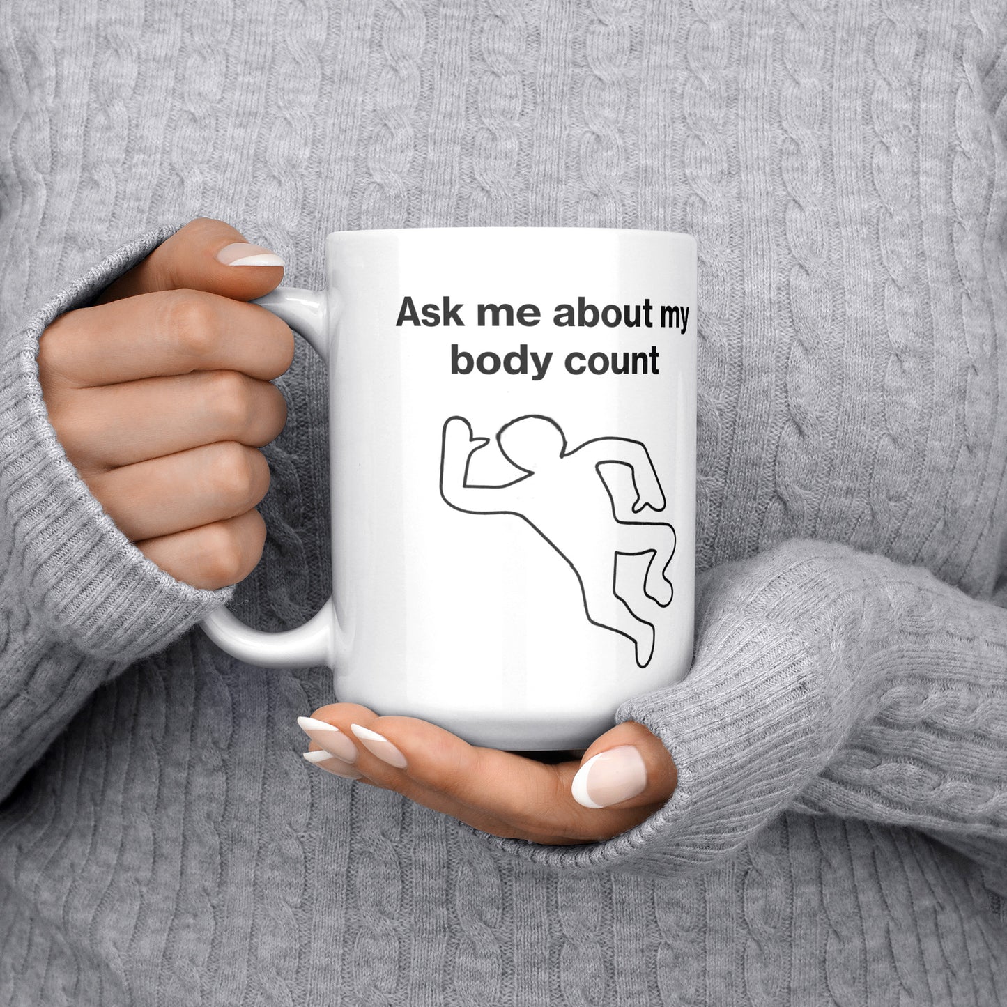 Body Count Mug - White
